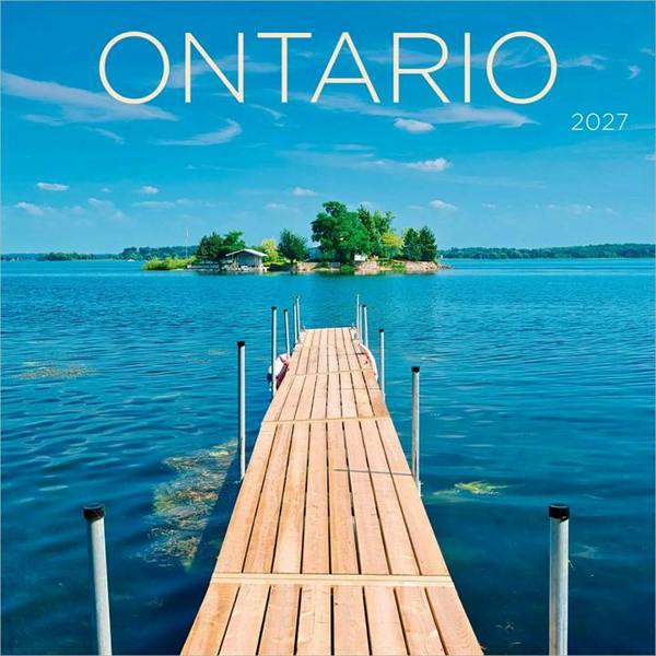 Ontario Calendar 2027, Wall Calendars, Month To View, Travel, Gift