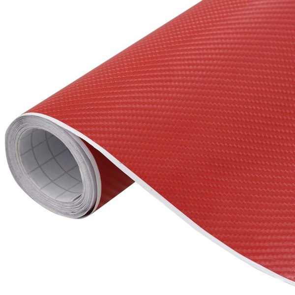 Berkfield Car Films 2 pcs 4D Red 100x150 cm