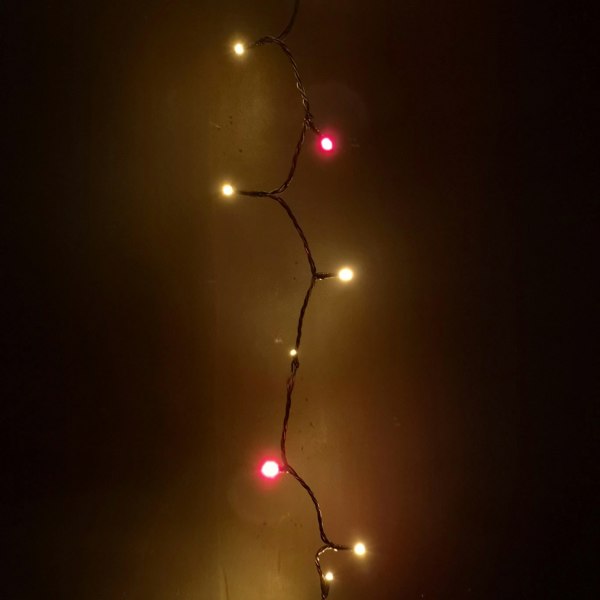 Samuel Alexander 720 LED 57.5m Premier SupaBrights Indoor Outdoor Christmas Multi Function Mains Operated String Lights with Timer in Red & Gold