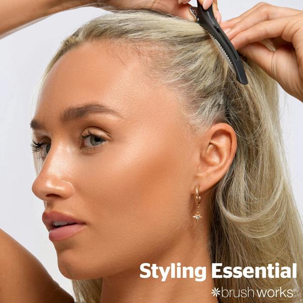 Brushworks No Crease Sectioning Hair Clips (Pack of 6)