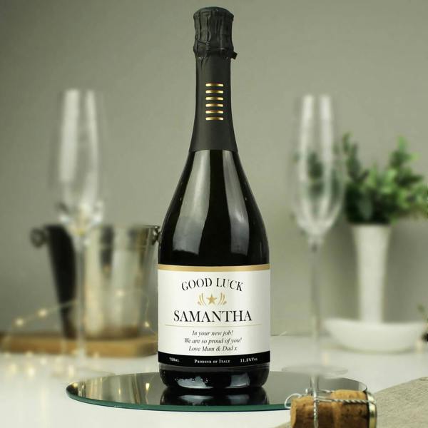 Personalised Classic Italian Prosecco - close-up detail