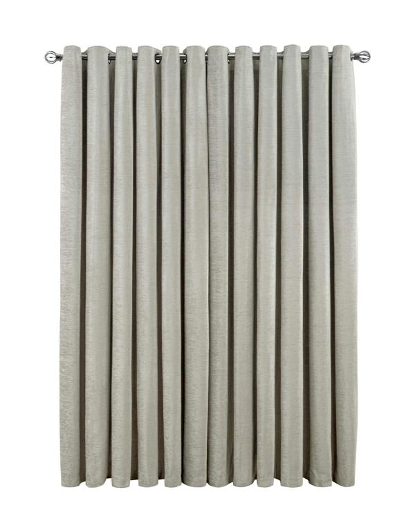 Smart Living Chenille Eyelet Curtain - Cream