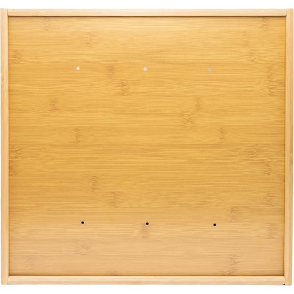 Maison des Cadeaux Large Bamboo 3-Compartment Bread Bin