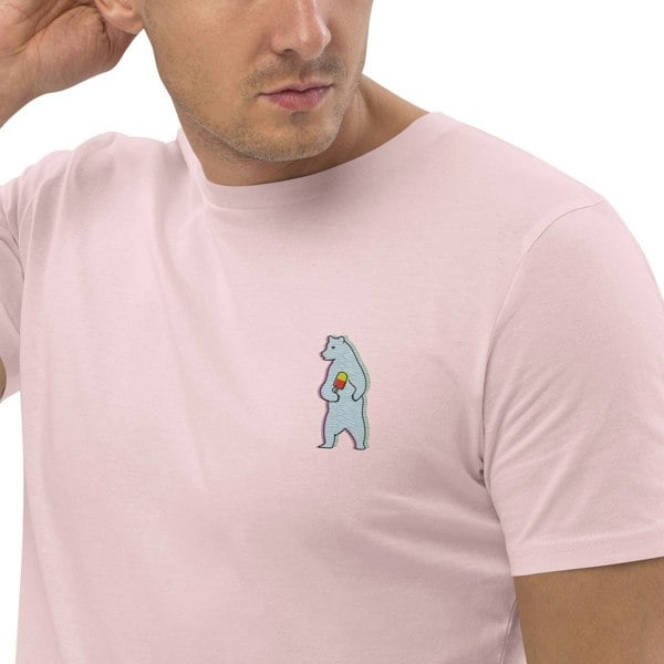 ANCHOR & CREW Polar Bear x Ice Cream In The Wild Organic Cotton Embroidered T-Shirt