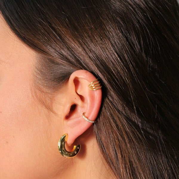 Gold Trip Crystal Ear Cuff