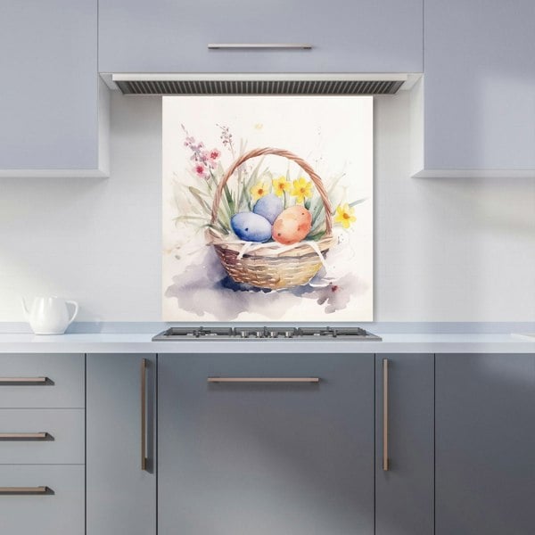 Warren Reed - Designer Watercolour Easter Basket Kitchen Splashback