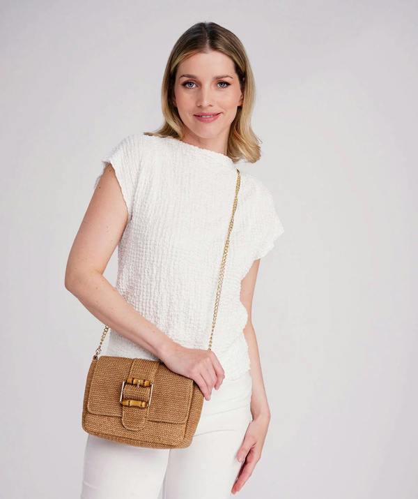 Pia Rossini Tuscany - Straw Crossbody Bag