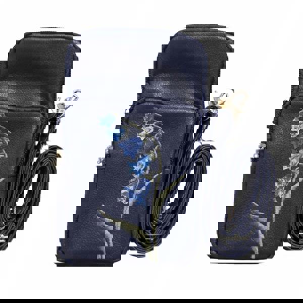 Fores Collection Bluebell Embroidered Crossbody Phone Bag