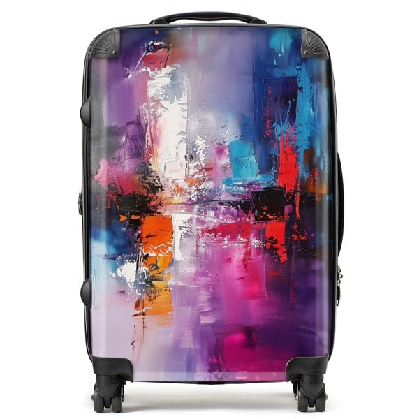 Warren Reed Vibrant Metropolis: A Palette Of Emotions Suitcase