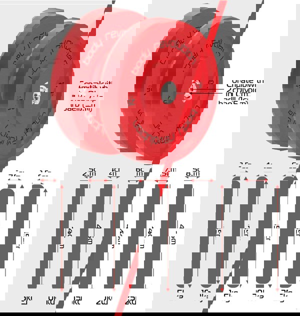 Body Revolution 2 x 20Kg Blue Olympic Bumper Plates