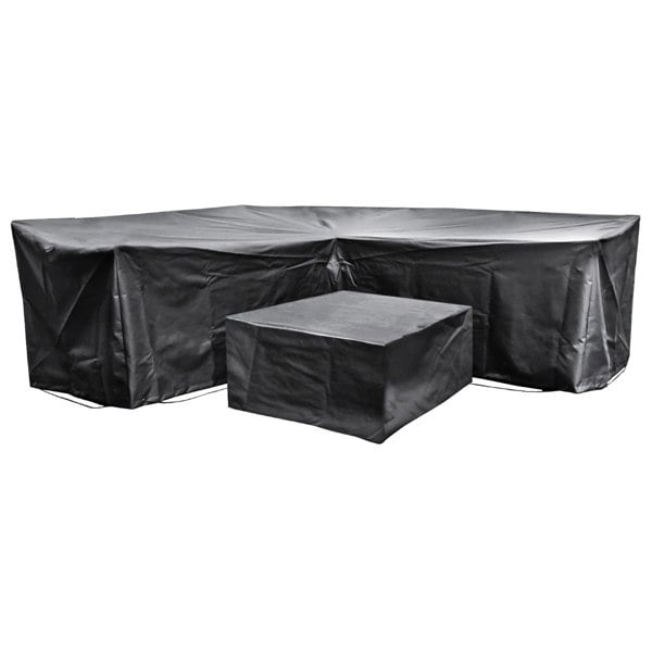 Cozy Bay Furniture Cozy Bay Acorn EZBreathe Corner L Shape Patio Set Cover in Black