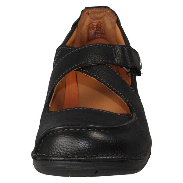 Clarks Ladies Unstructured by Clarks Hook and Loop Casual Shoes Un Loop Strap