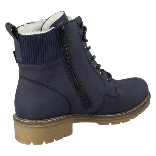 Rieker Ladies Rieker Warm Lined Water Resistant Ankle Boots Y9102