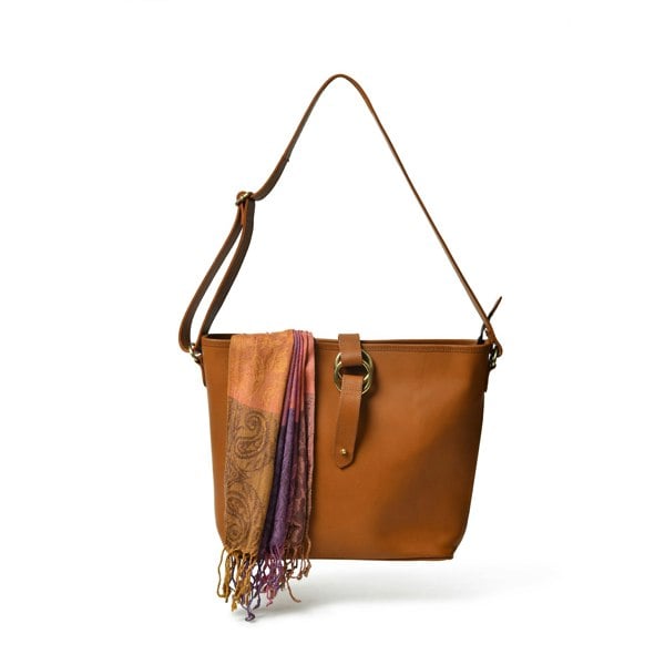 Alanis Leather Tote Bag - Mini Crossbody - DÖTCH CLUB