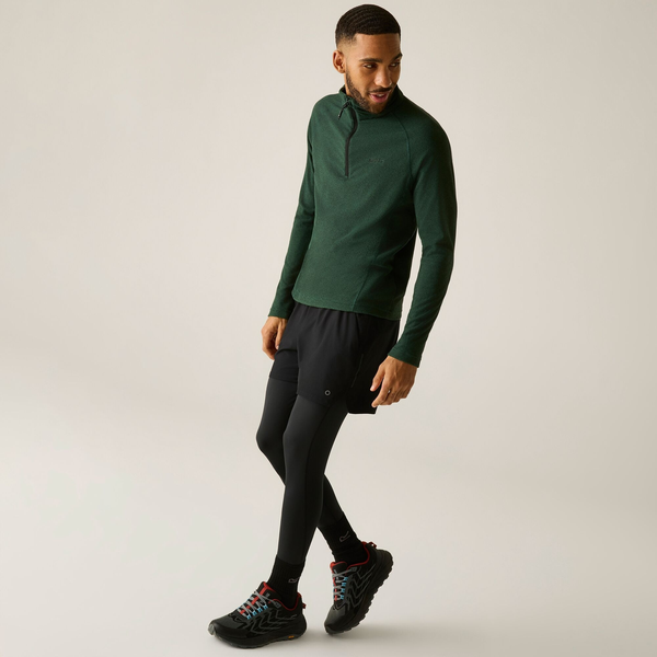 Regatta Great Outdoors Mens Montes Funnel Neck Fleece Jumper - Pine Needle