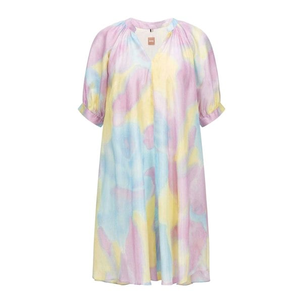 Hugo Boss Womens Diflowu Mini Dress - Multicoloured
