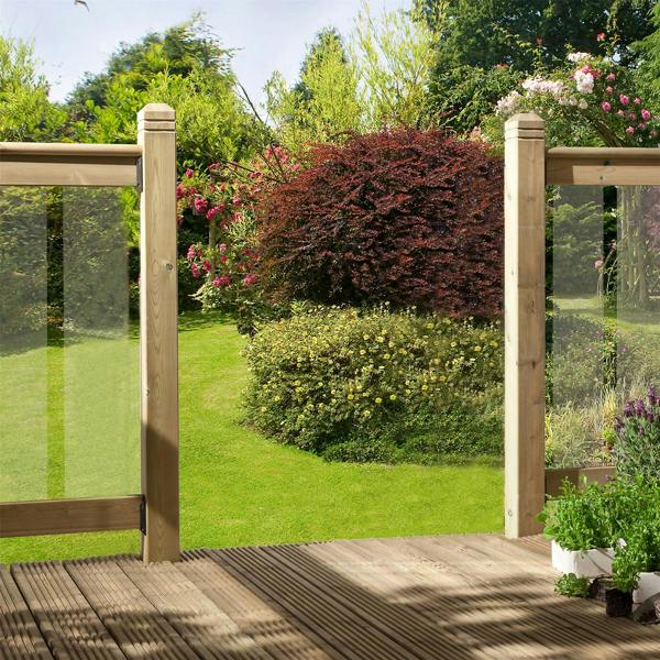 Cheshire Mouldings Glass Balustrade Kit Pre-drilled Rail (T) 34mm (W) 85mm (L) 1.8m - Pack of 2
