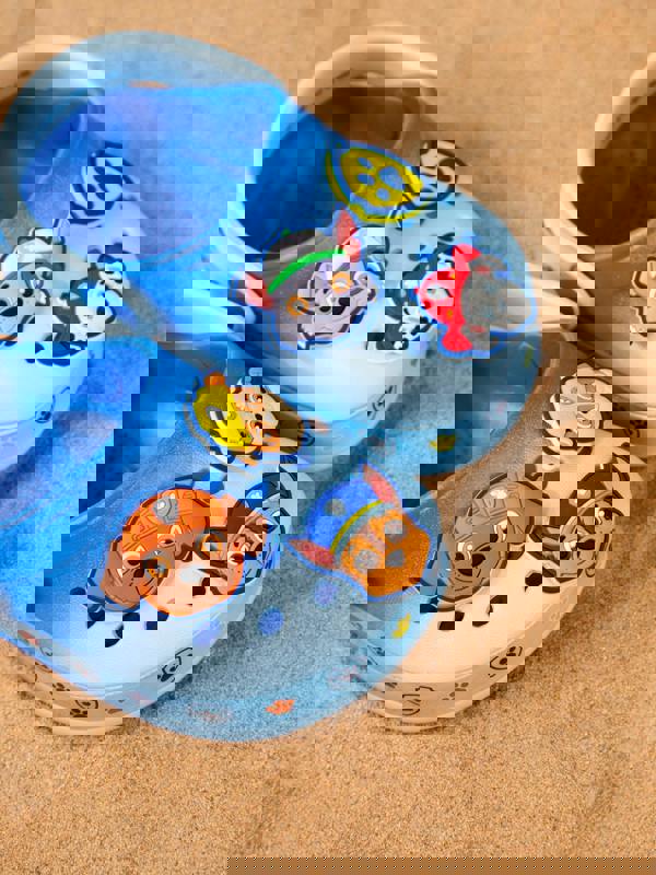 Paw Patrol Boys Blue Multi Badge Clogs