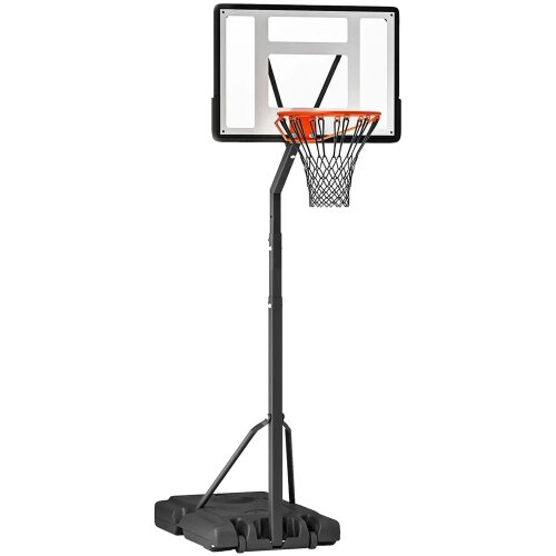 Bobobiy Portable Adjustable Basketball Hoop Stand with Wheels, 10ft Backboard for Outdoor Use