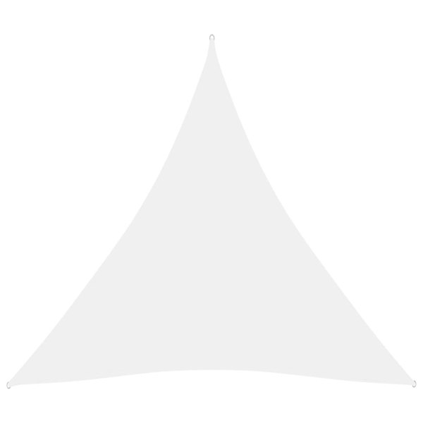 Berkfield Sunshade Sail Oxford Fabric Triangular 3x3x3 m White
