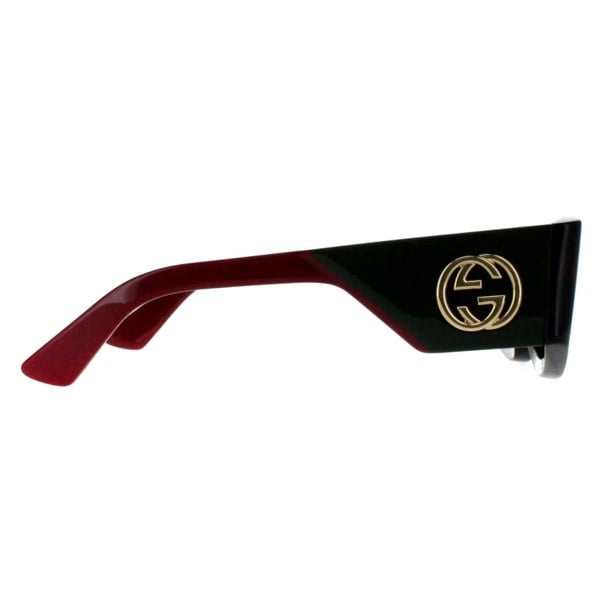 Gucci Sunglasses GG1664S 002 Havana with Green and Red Green