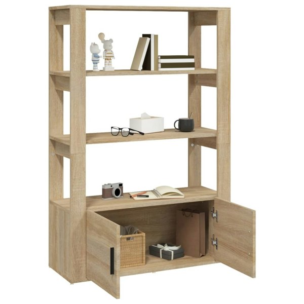 Berkfield Sideboard Sonoma Oak 80x30x119.5 cm Engineered Wood