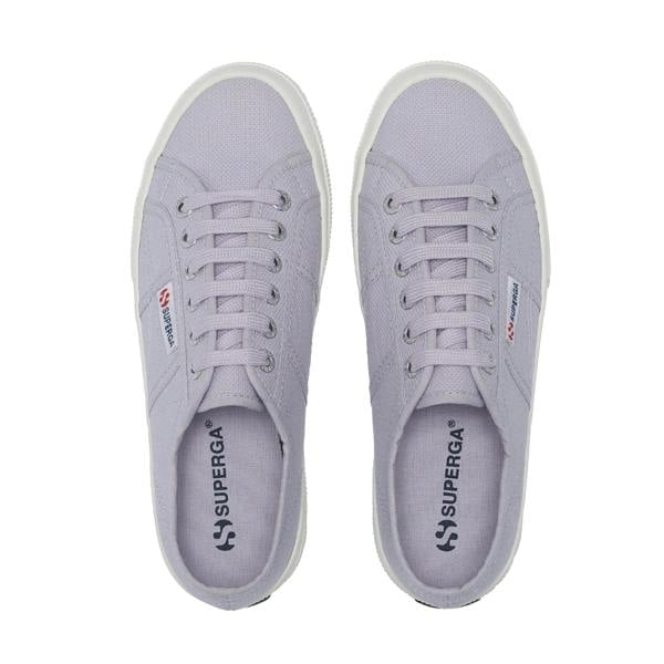 Superga Womens/Ladies 2740 Lace Up Platforms - Light Violet/Avorio - 