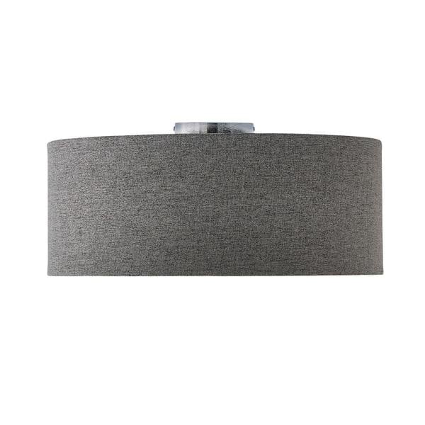 Pagazzi Lighting Averis Grey Flush Ceiling Light
