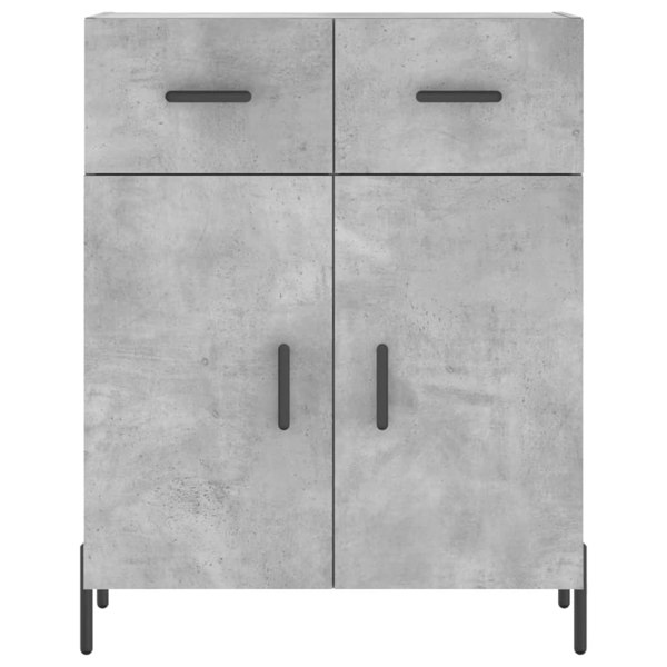 Berkfield Sideboard Concrete Grey 69.5x34x90 cm Engineered Wood