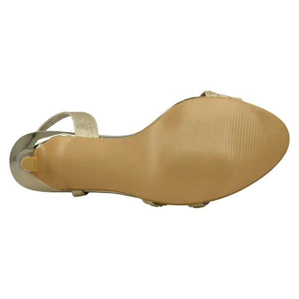 Spot On Ladies Spot On High Heel Diamante Sandals