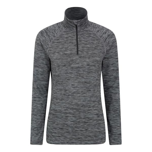 Mountain Warehouse Womens/Ladies Bend & Stretch Half Zip Midlayer - Black - 