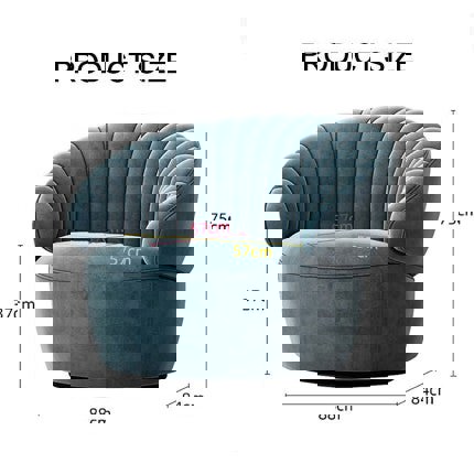 Enid Design Armchair, Velvet-Ritconcept-Rit Concept
