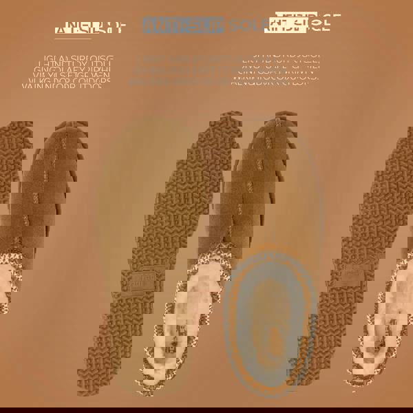 VIVA Womens Flexible Anti-Slip Sole Memory Foam Slip-On Slippers