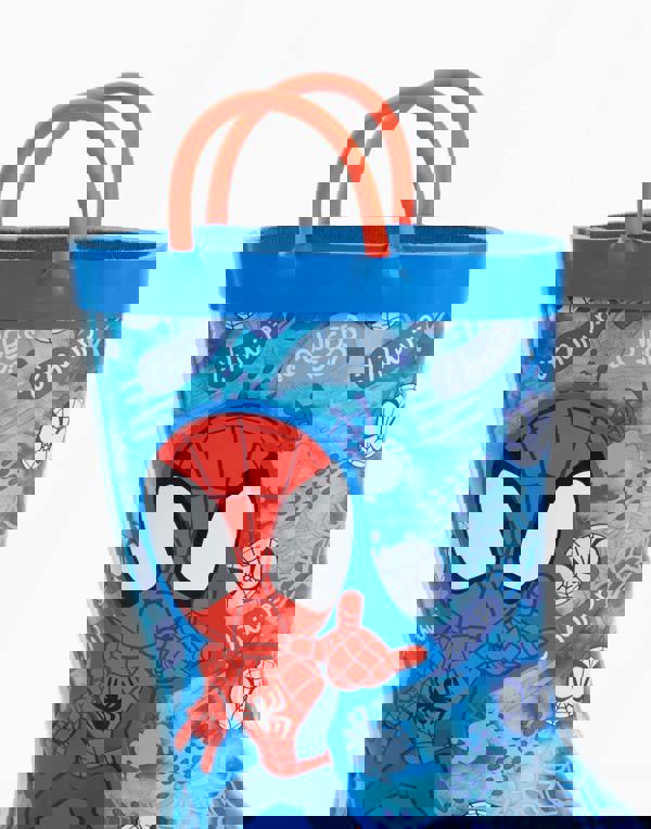 Marvel Spidey & His Amazing Friends Unisex Kids Blue Thwip Wellington Boots with Handles