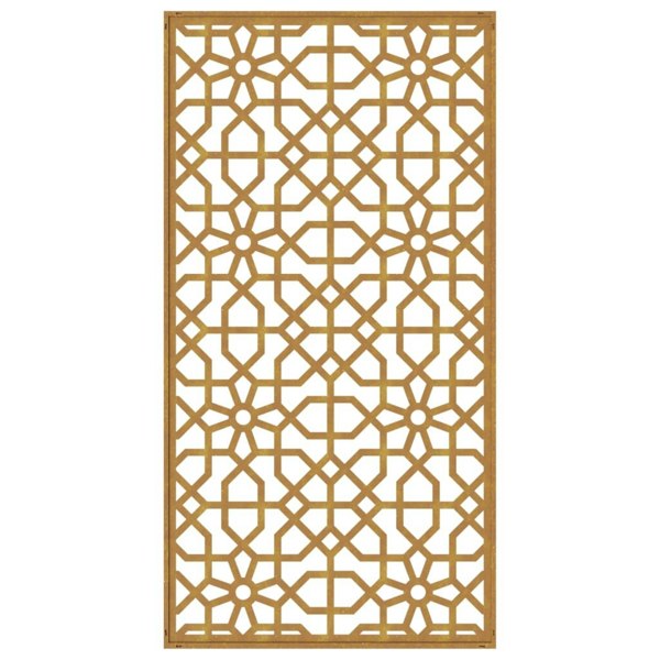 Berkfield Garden Wall Decoration 105x55 cm Corten Steel Moorish Design
