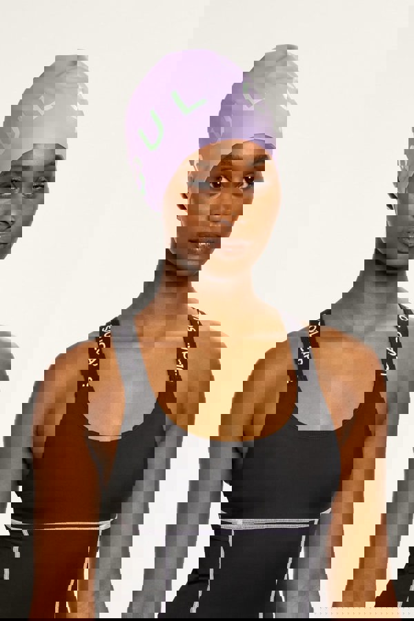 SOUL CAP Contrast Logo Swim Cap