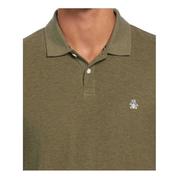 Original Penguin Mens Slim Polo Shirt - Dusty Olive - 