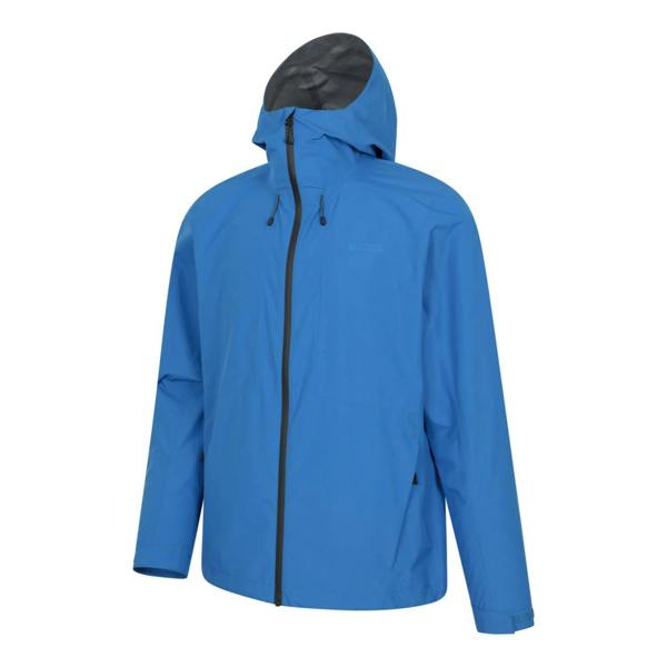 Mountain Warehouse Mens Aerovent 2.5 Layer Stretch Waterproof Jacket - Cobalt - 