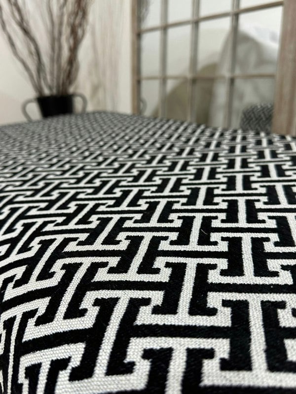 Eden embossed premium pattern Footstool window bay seat pouffe coffee table - ISTOOLS