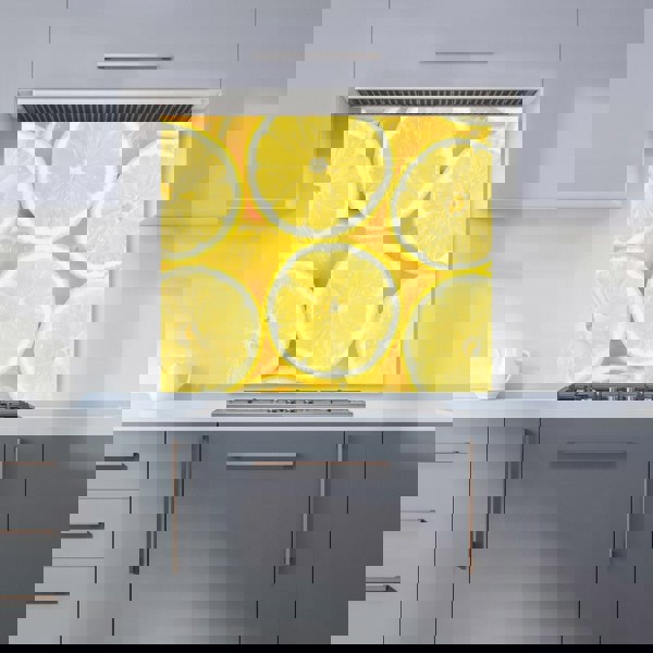 Warren Reed - Designer Vibrant Lemons Kitchen Splashback