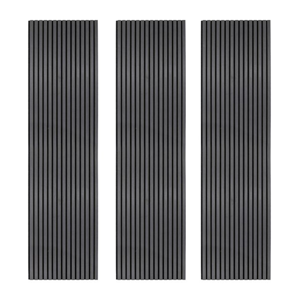 Monstershop Acoustic Slat Wall Panels x 3 – Anthracite Grey