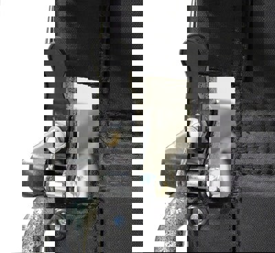 Aidapt Deluxe Attendant Propelled Steel Wheelchair Hammered Effect