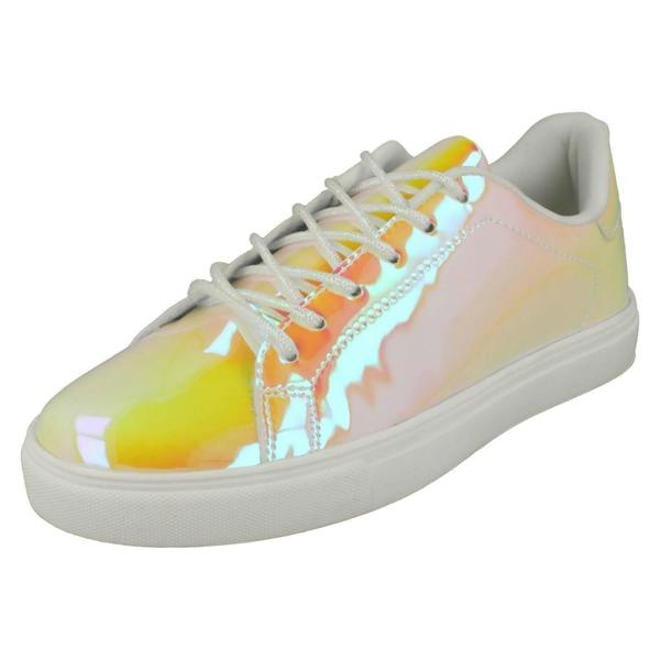 Spot On Ladies Spot On Casual Hologram Pumps
