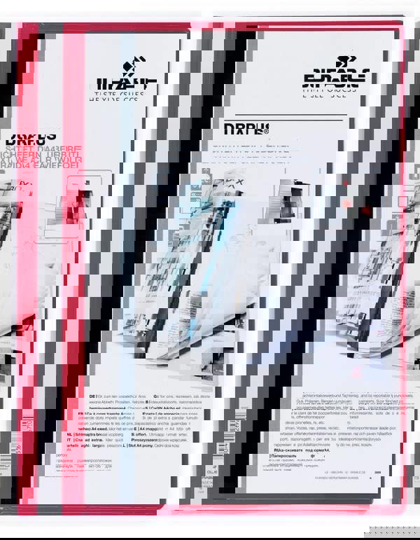 Durable DURAPLUS Project Folder Document Report File | 25 Pack | A4+ Red