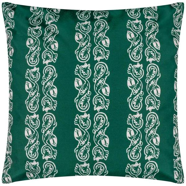 Paoletti Kalindi Stripe Outdoor Cushion Cover - Teal - 