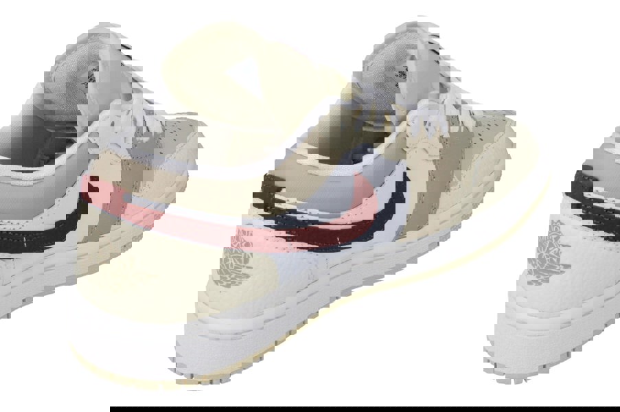 Nike Womens Air Jordan 1 Low Trainers Hv6530  100 - Summit White Red Sepia 100 - Photo 2