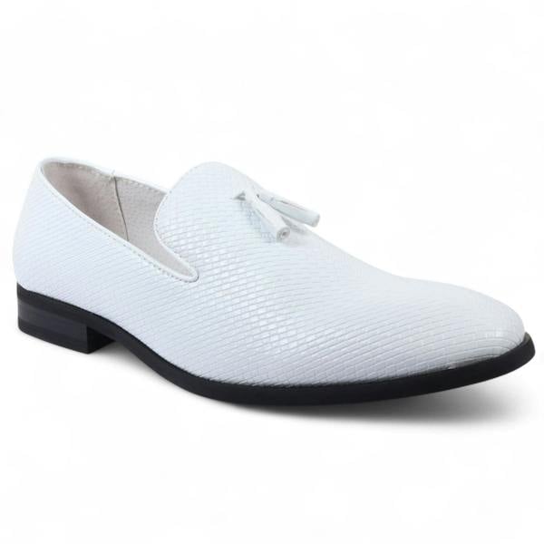 Dolcetto Men’s Formal Tassel Loafers Slip-On Leather Shoes