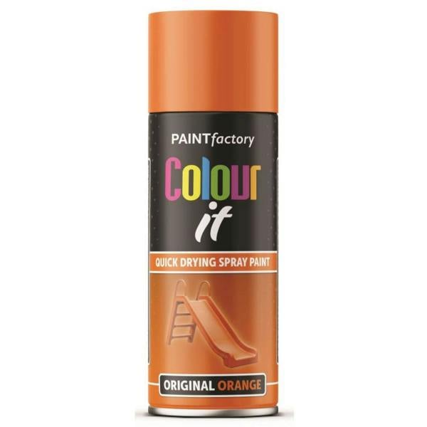 Paint Factory Original Orange Gloss Spray Paint 400ml