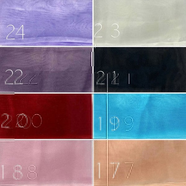 organza sash options