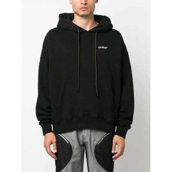 Off-White Lunar Arrow Skate Hoodie   in  White